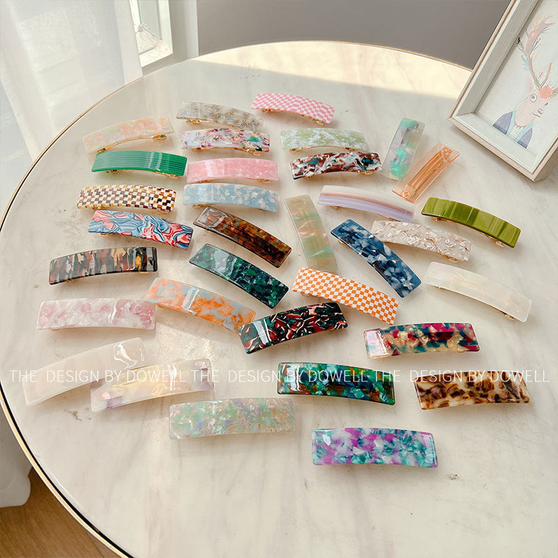 Acetate Simple Graceful Hair Accessories Horizontal Clip
