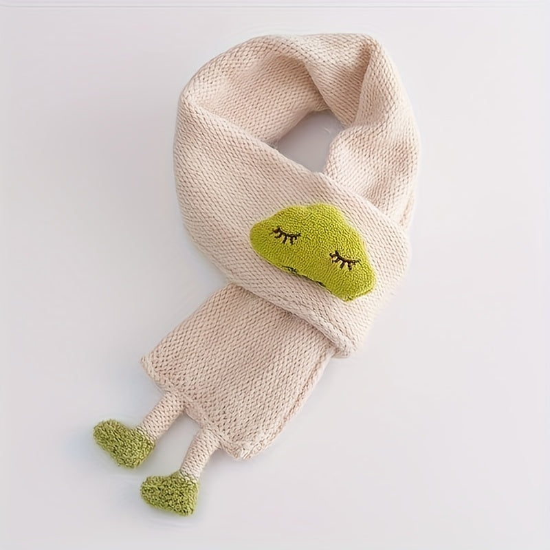 Children'S Scarf, Girls Knitted Scarf, Cloud Neck
