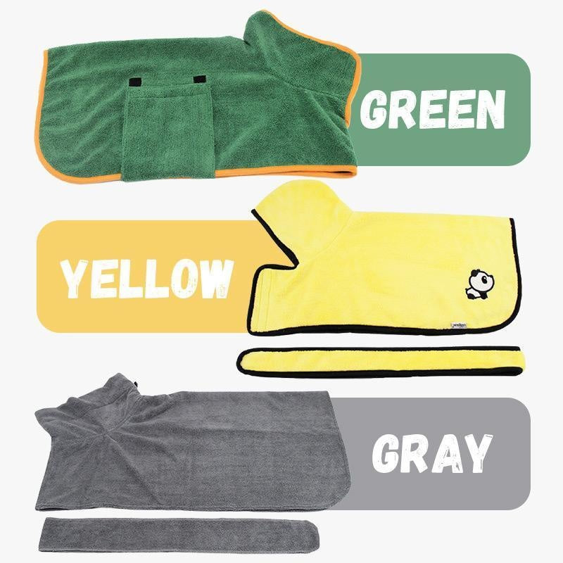 Absorbent Bathrobe With Waist-Wrapped Microfiber