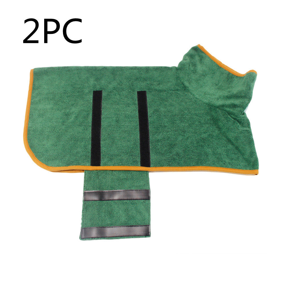 Absorbent Bathrobe With Waist-Wrapped Microfiber