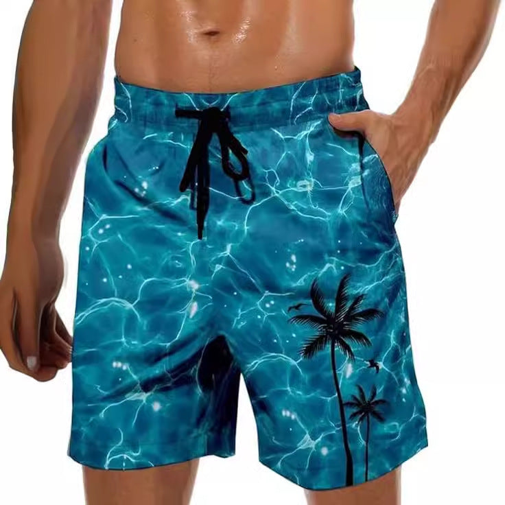 Hawaiian Series 3D Printed Summer Loose Beach