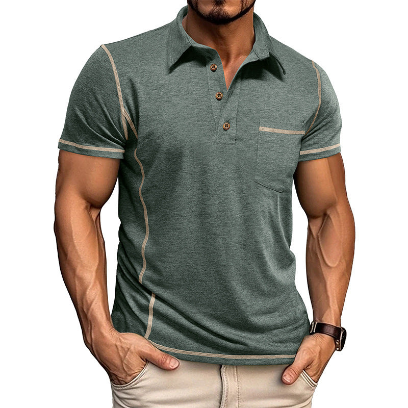 Personalized Short-Sleeved Lapel T-Shirt
