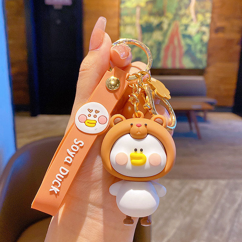 Cute Duck Keychain Pendant Creative