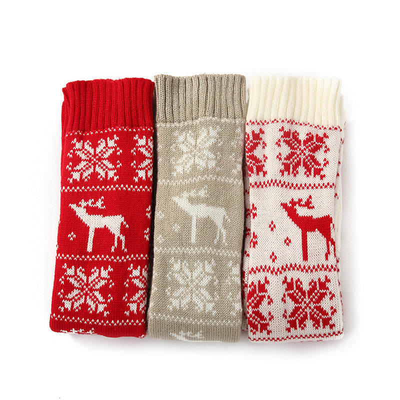 Women Socks Christmas Women Knitted Cotton Woolen