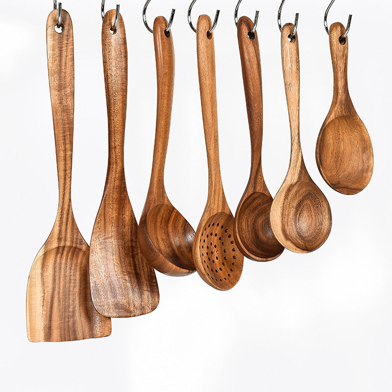 Teak Natural Wood Tableware Spoon Ladle Turner