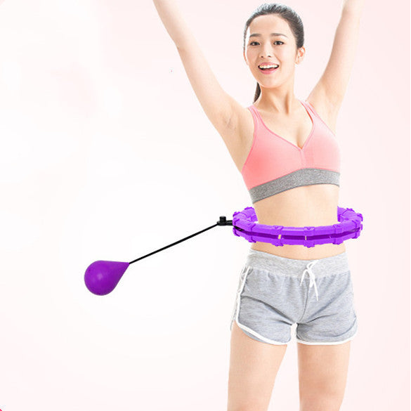 フィットネスリング 調節可能なスポーツフープ 腹部用 薄型
