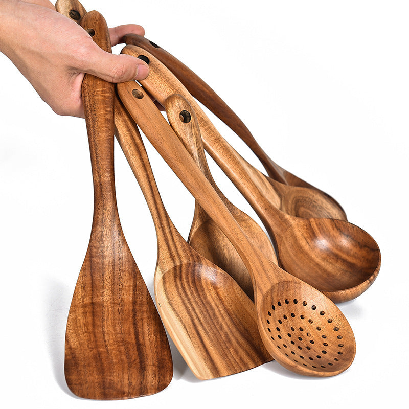Teak Natural Wood Tableware Spoon Ladle Turner
