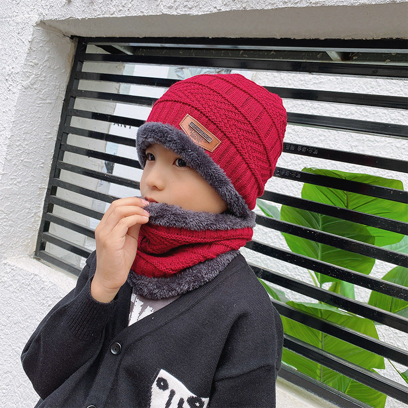Beanie Hat Scarf Set Knit Hat Thick