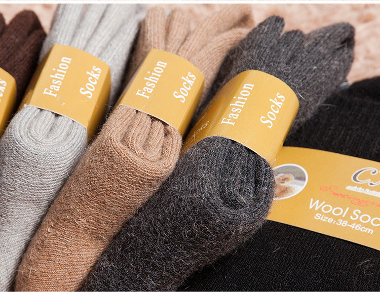Men'S Thick Terry Thermal Socks Thick Rabbit