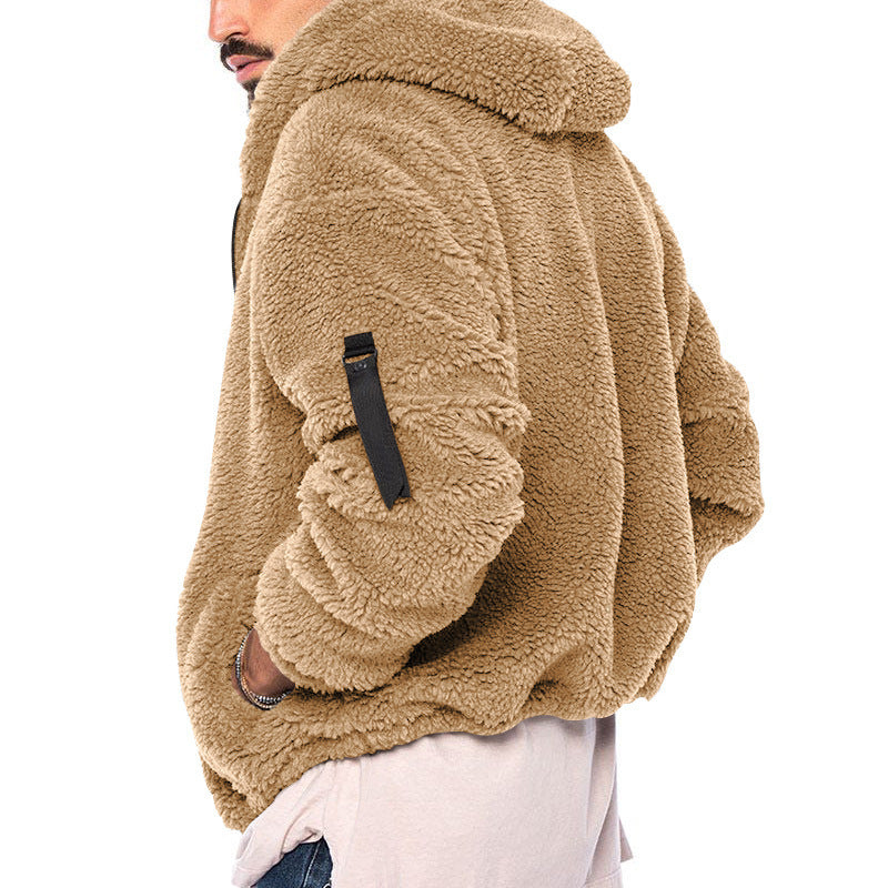 Jacket Men'S Autumn And Fleece -Sided Wear