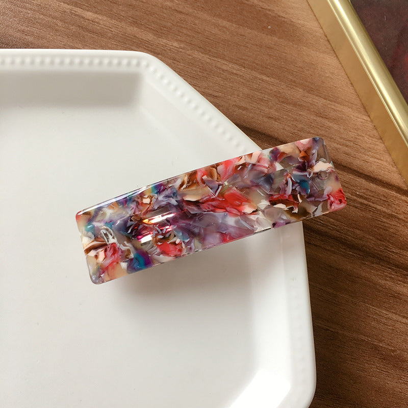 Acetate Simple Graceful Hair Accessories Horizontal Clip
