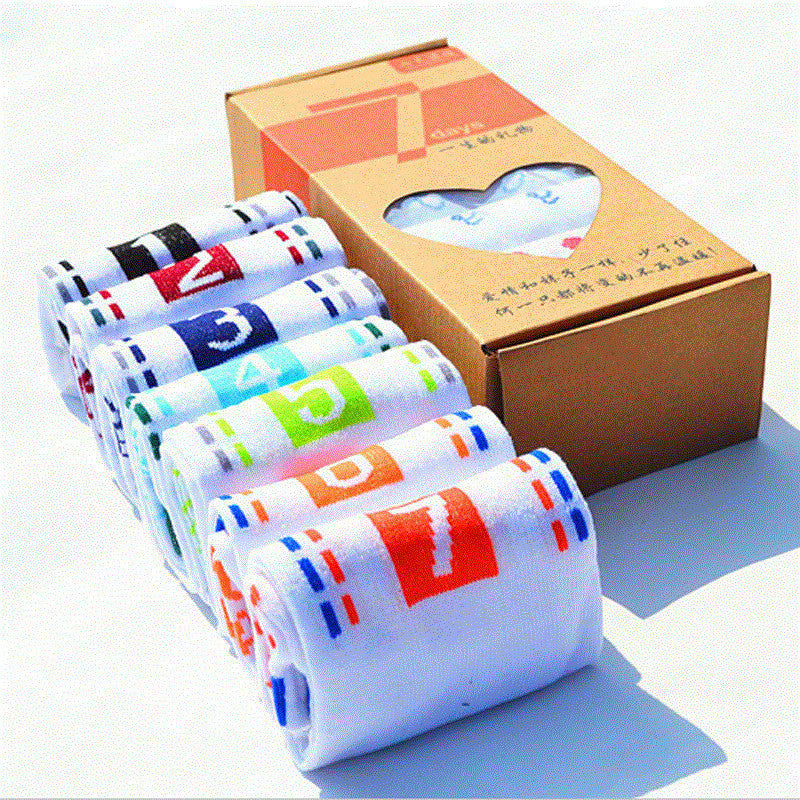 Polycotton White Socks Star Socks 7 Days