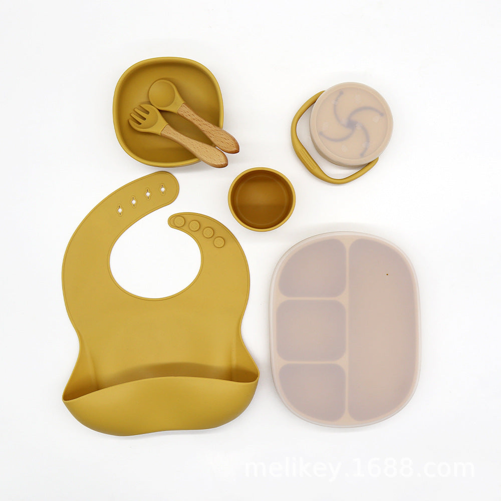 Children'S Bowl Dinner Plate Spoon Fork Anti-Drop