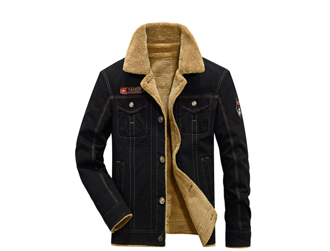 Plus Velvet Thick Lapels Uniforms Air Force