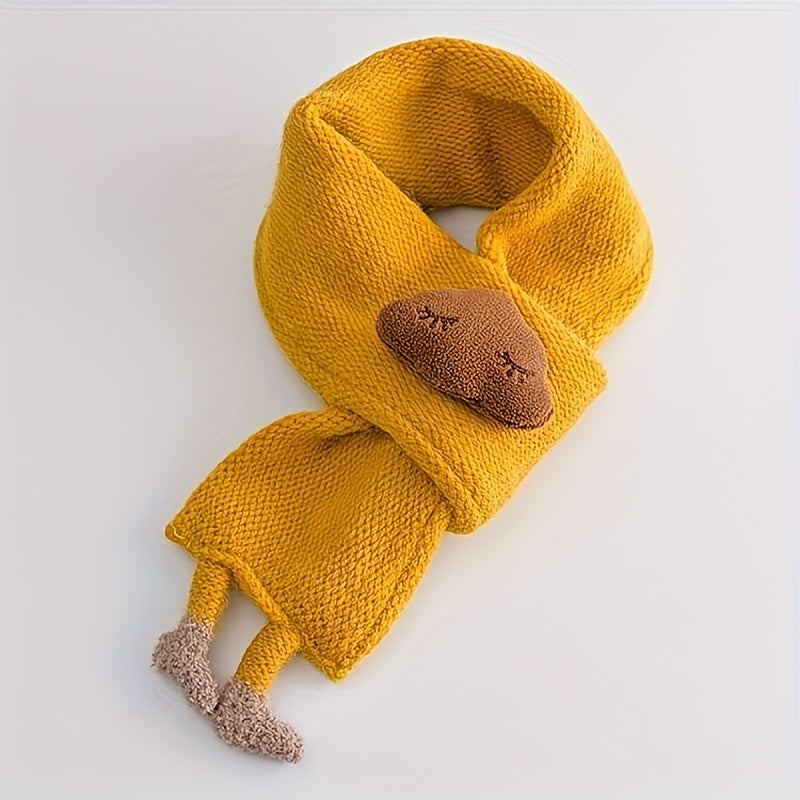 Children'S Scarf, Girls Knitted Scarf, Cloud Neck