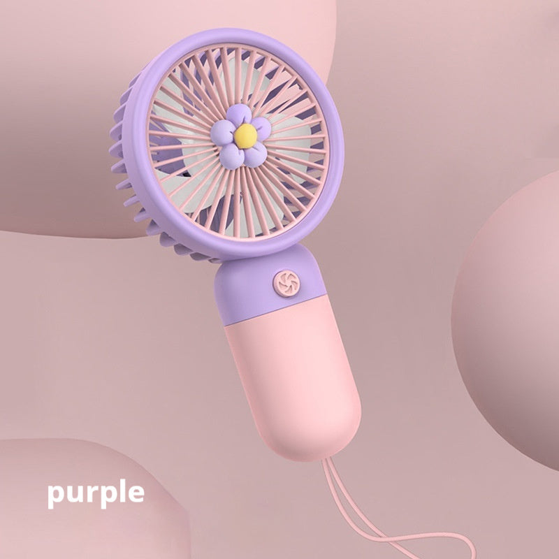 Small Handheld Fan Cute Candy Color Portable
