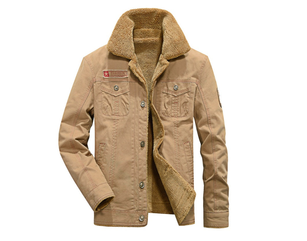 Plus Velvet Thick Lapels Uniforms Air Force