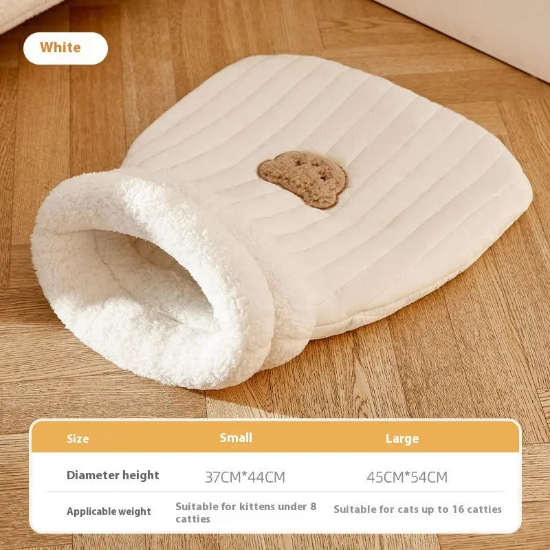 寝袋型猫用巣
