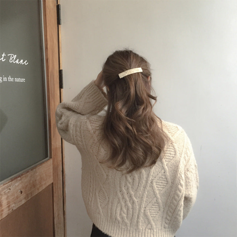 Acetate Simple Graceful Hair Accessories Horizontal Clip