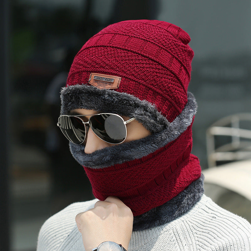 Beanie Hat Scarf Set Knit Hat Thick