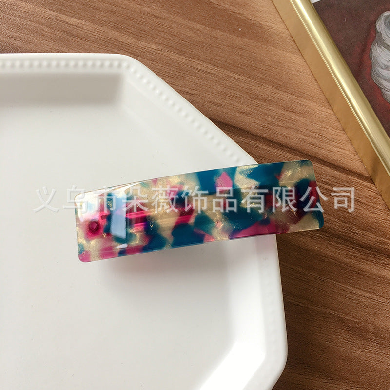 Acetate Simple Graceful Hair Accessories Horizontal Clip