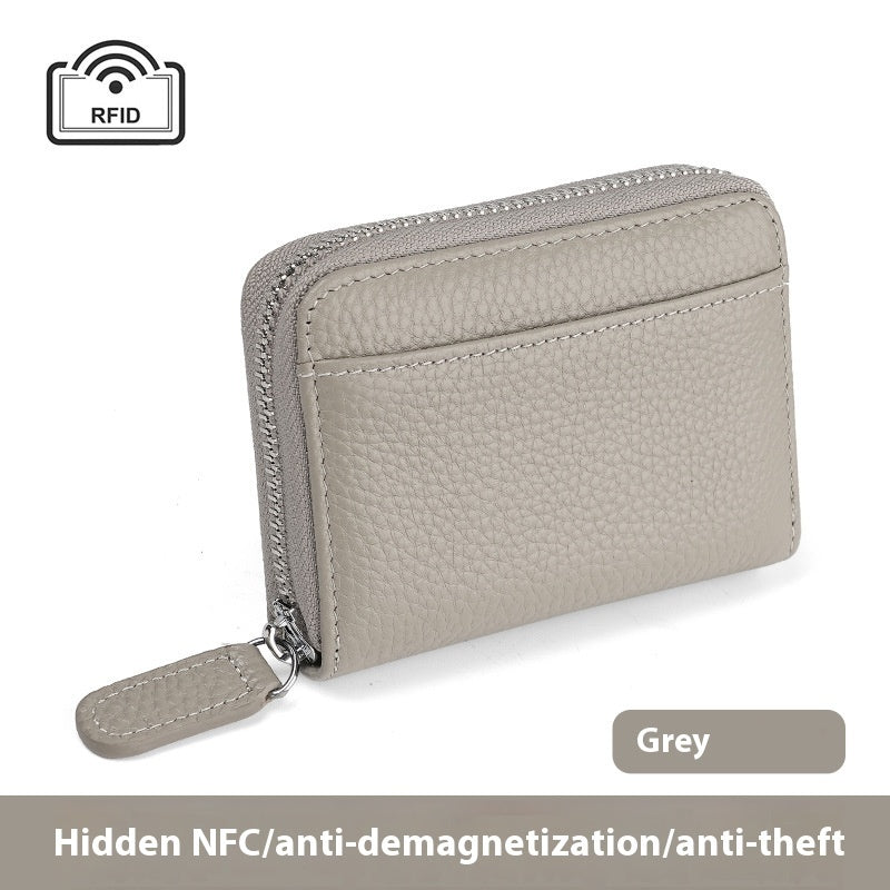 2024 Rfid Genuine Leather Card Wallet Purse