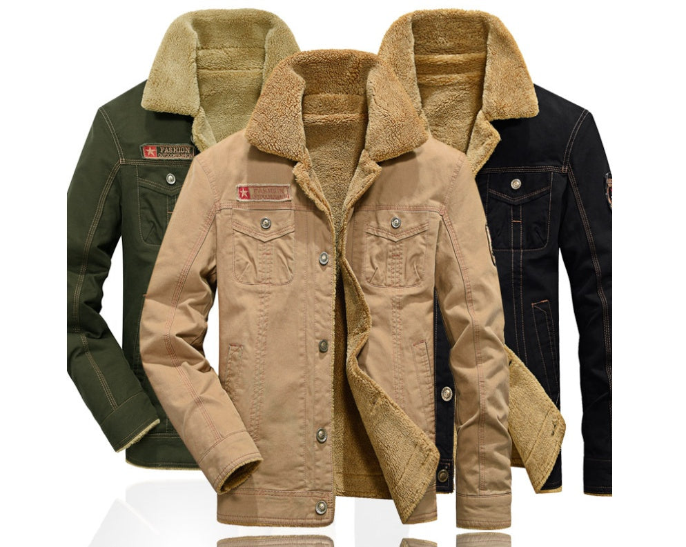 Plus Velvet Thick Lapels Uniforms Air Force