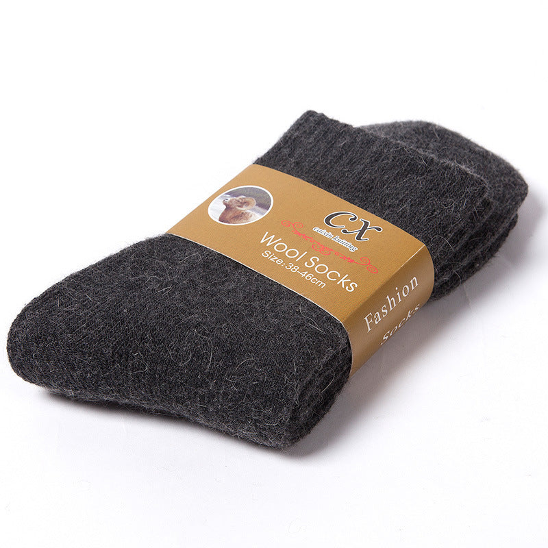 Men'S Thick Terry Thermal Socks Thick Rabbit