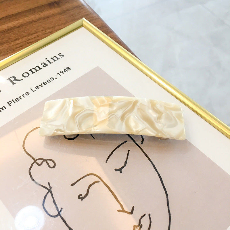 Acetate Simple Graceful Hair Accessories Horizontal Clip