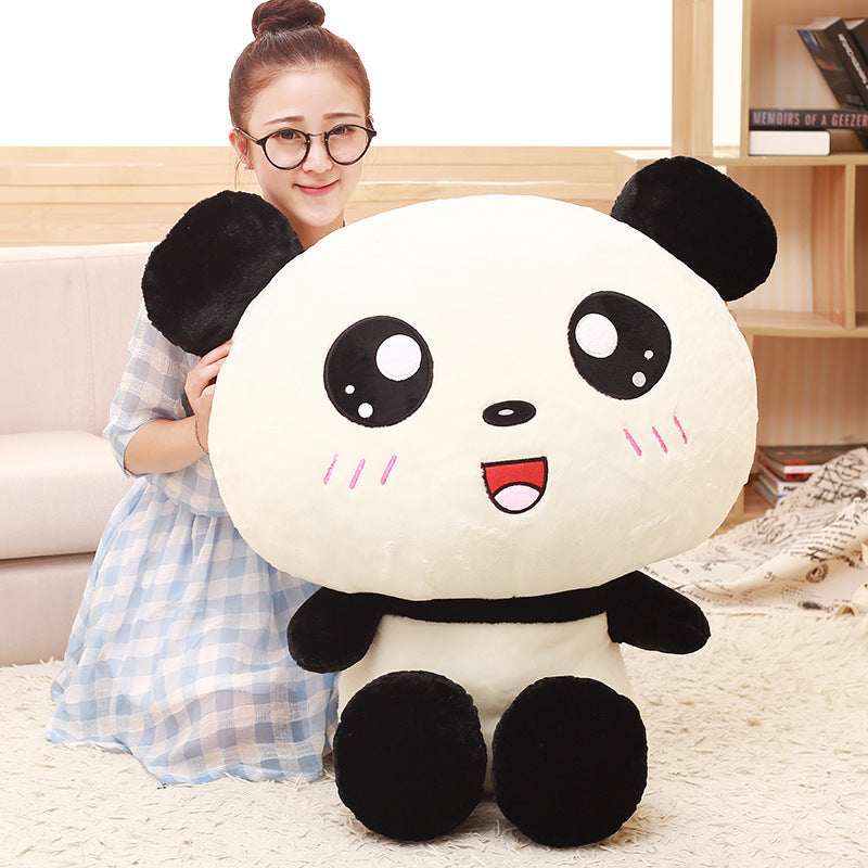 70Cm Kawaii Big Head Panda Plush Toys