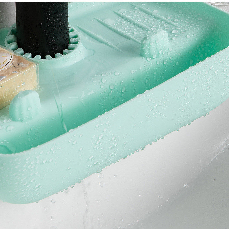 Anti-Skid Mat Kitchen Rag Sponge Wiping Drain