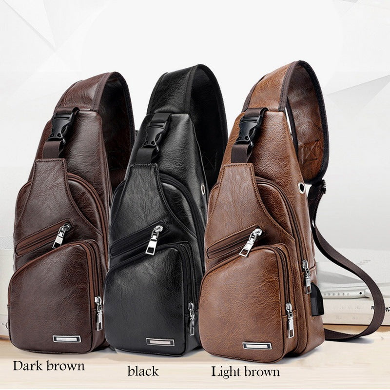 Usb Charging Bag Chest Bag For Custom