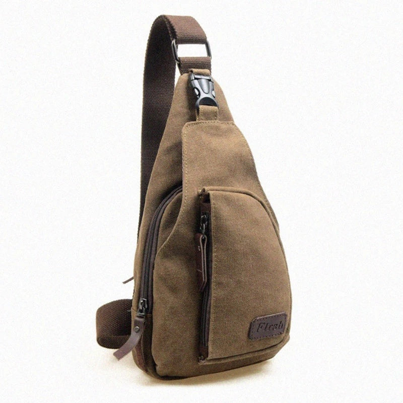 Chest Pack Canvas Crossbody Bags For Shoulder