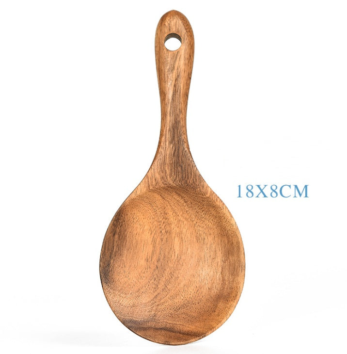 Teak Natural Wood Tableware Spoon Ladle Turner