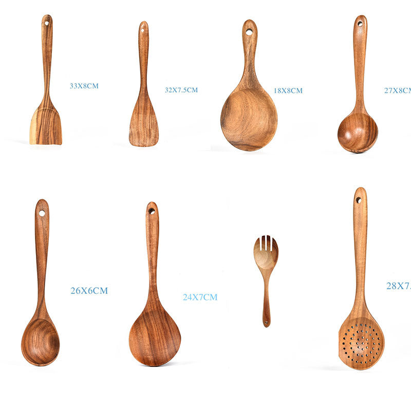 Teak Natural Wood Tableware Spoon Ladle Turner