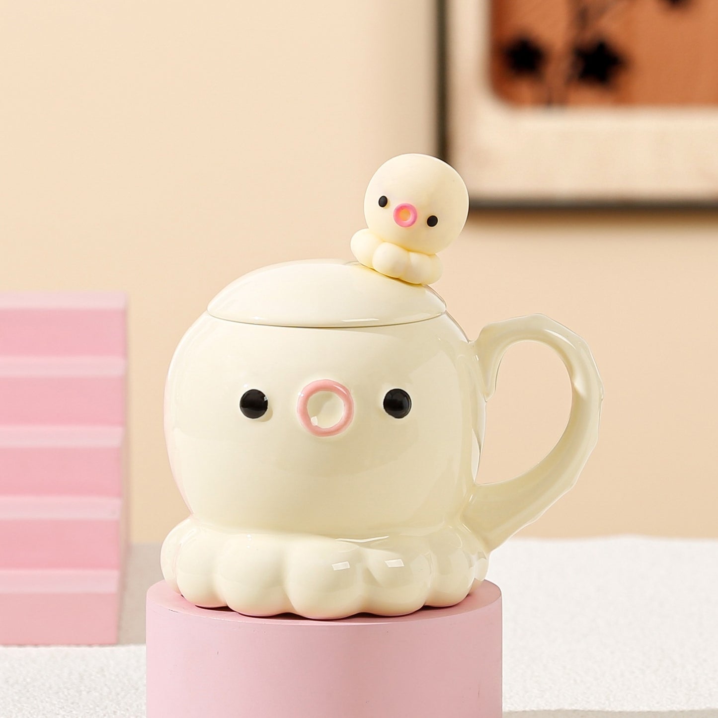 愛らしいクラゲマグカップ セラミックカップ 子供の誕生日