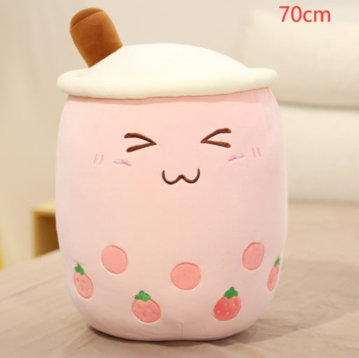 Cute Fruit Drink Plush Stuffed Soft Strawberry