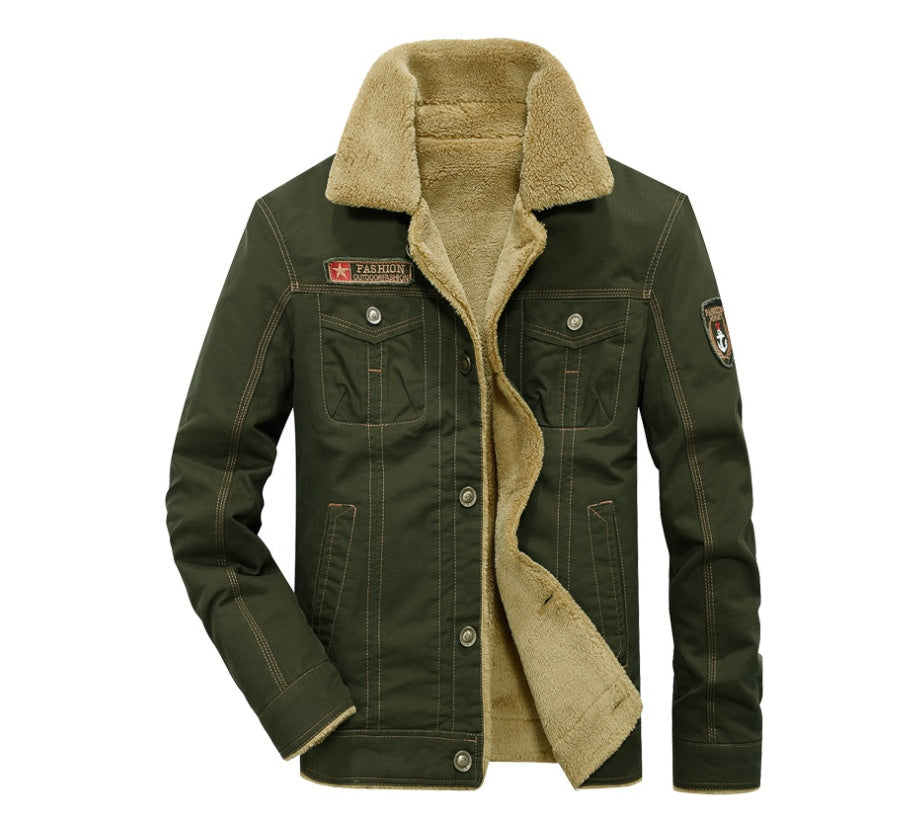 Plus Velvet Thick Lapels Uniforms Air Force