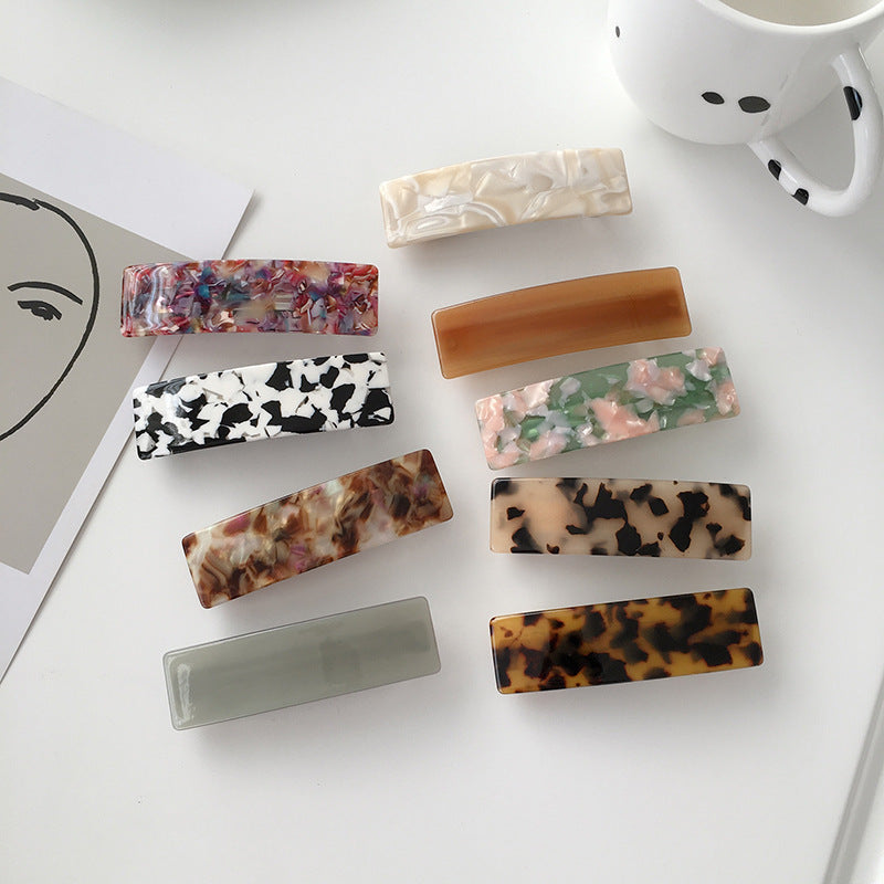 Acetate Simple Graceful Hair Accessories Horizontal Clip