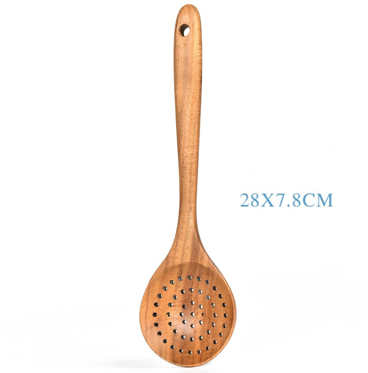 Teak Natural Wood Tableware Spoon Ladle Turner