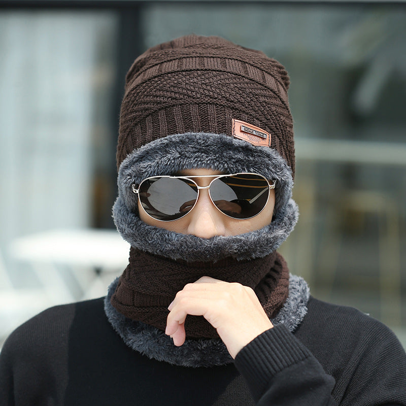 Beanie Hat Scarf Set Knit Hat Thick