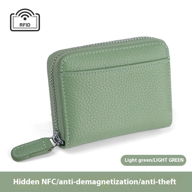2024 Rfid Genuine Leather Card Wallet Purse