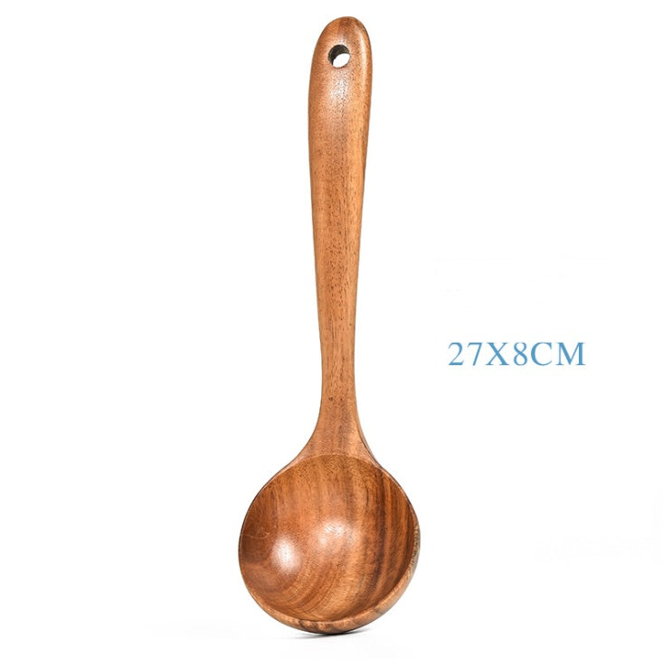 Teak Natural Wood Tableware Spoon Ladle Turner