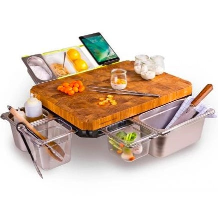 Vegetable Kitchen Cutting Board With Trays Storage