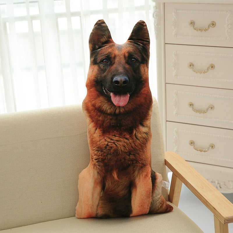 Funny 3D Dog Print Throw Pillow Creative