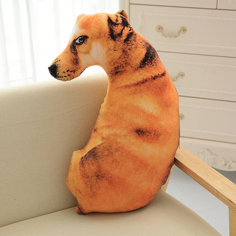 Funny 3D Dog Print Throw Pillow Creative