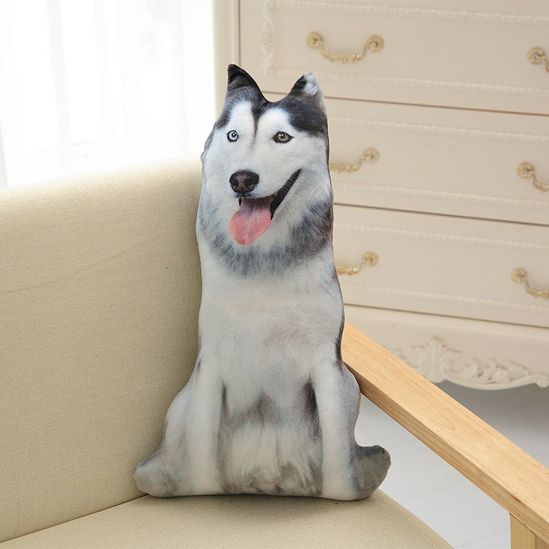 Funny 3D Dog Print Throw Pillow Creative