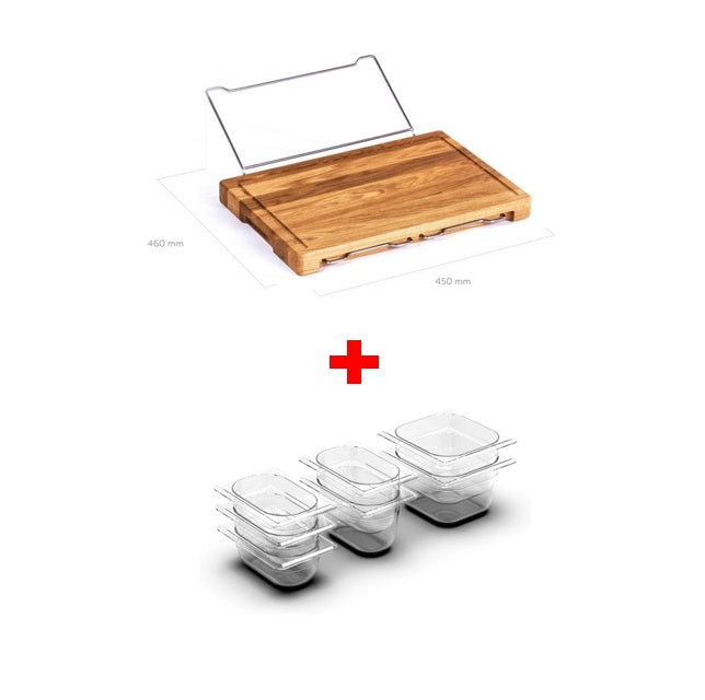 Vegetable Kitchen Cutting Board With Trays Storage