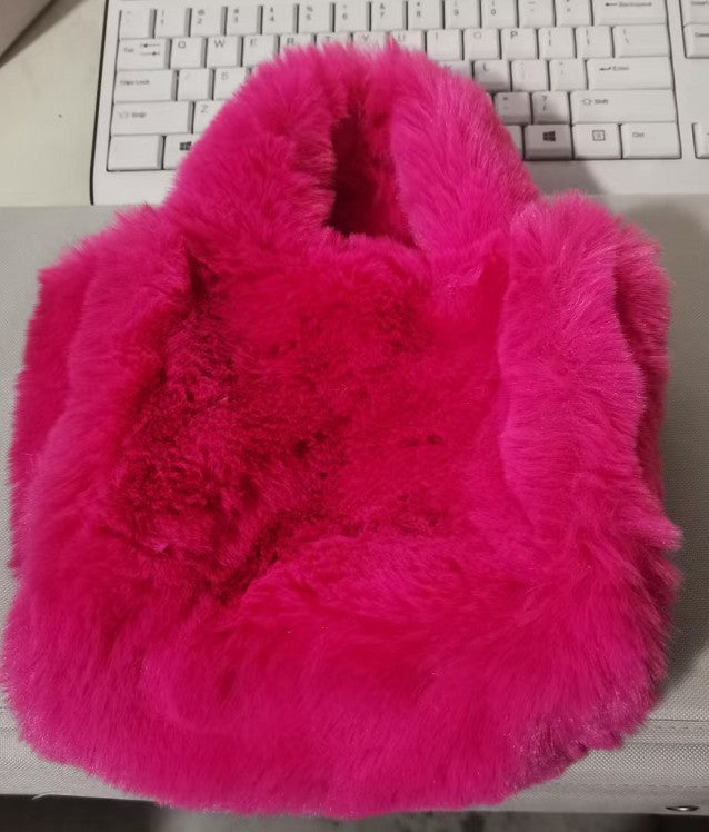 Bags Chain Plush Handbag Totes Shoulder Bag