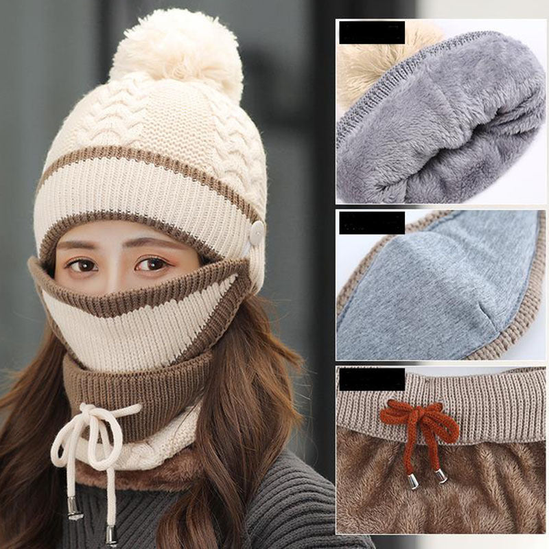 Hat For Women 3Pcs Knitted Beanie Hat